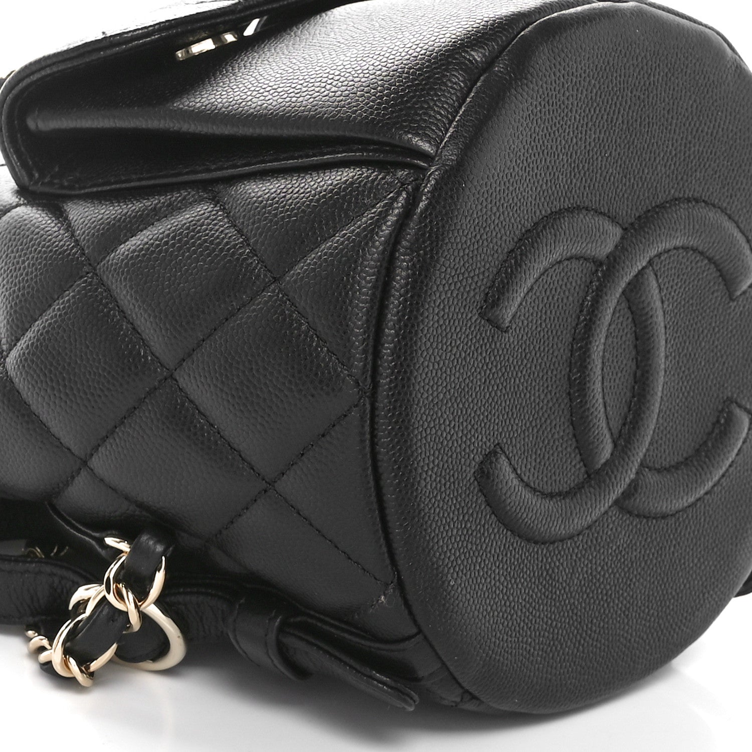 Chanel Caviar Quilted Pockets Backpack Black 8 of 9