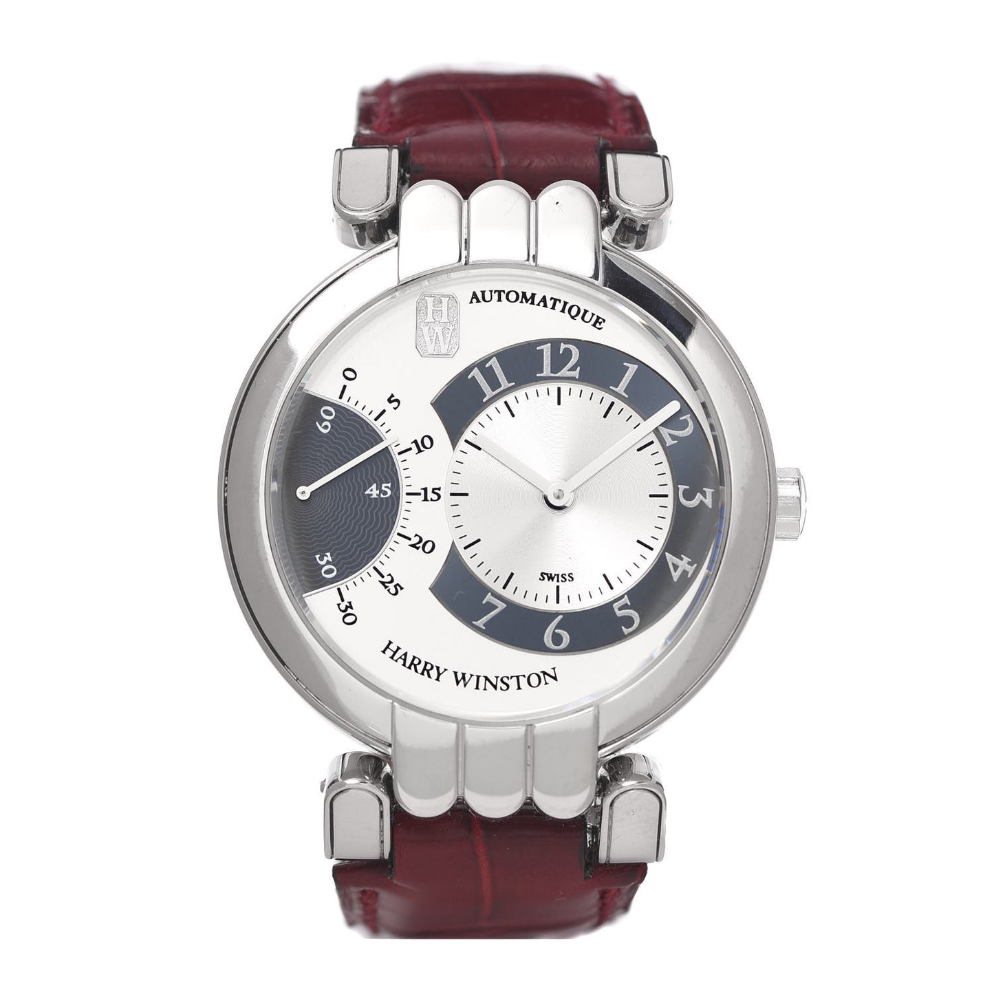 18K White Gold Alligator 37mm Premier Excenter Automatic Watch