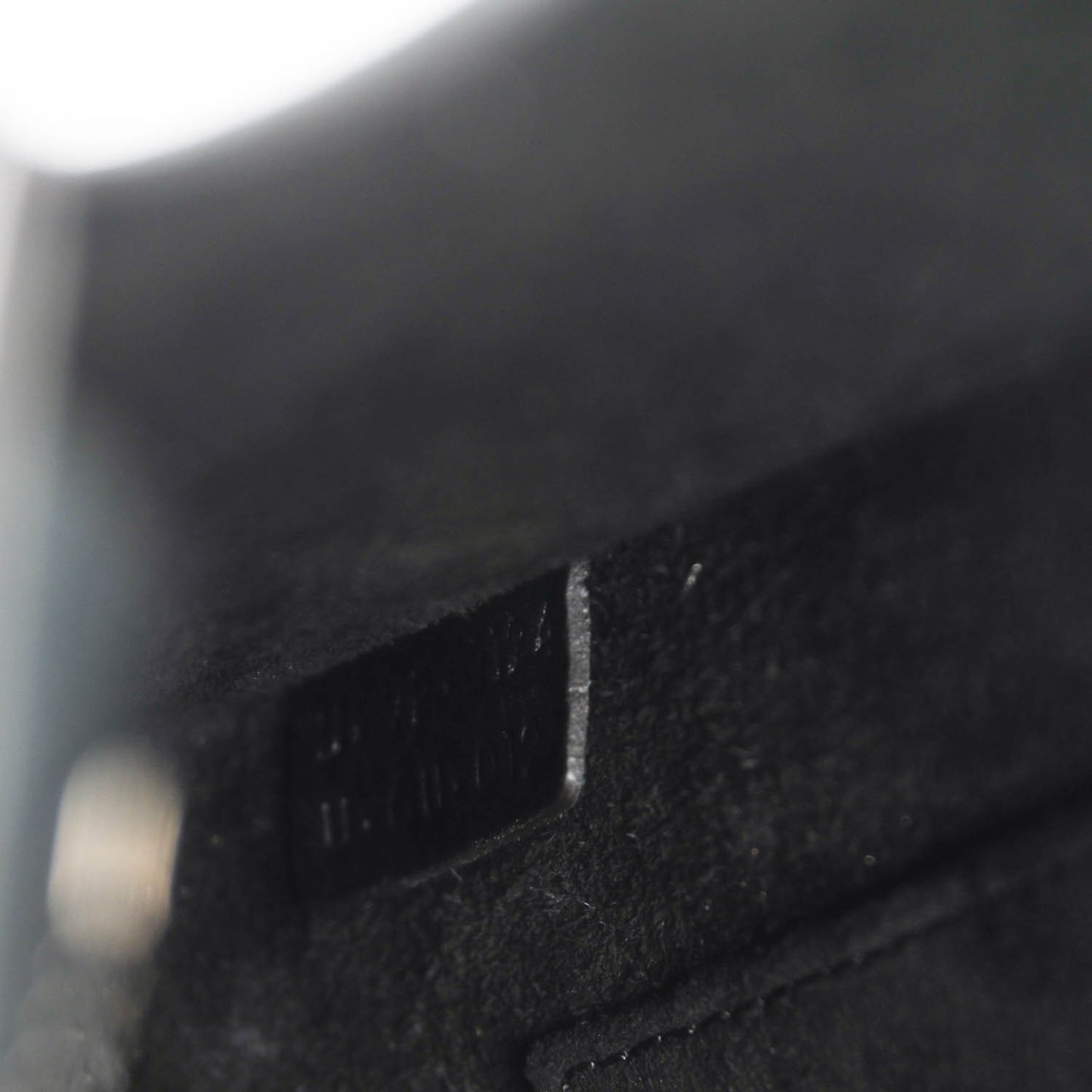 Drummed Calfskin Nano Luggage Black