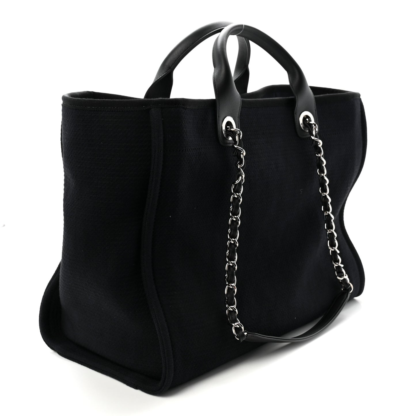 Mixed Fibers Medium Deauville Tote Black
