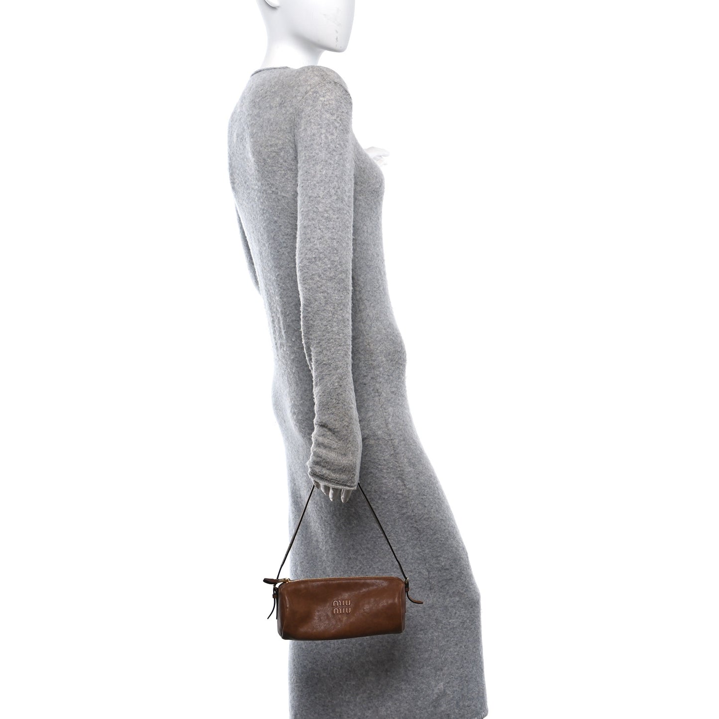 Nappa Aviator Mini Pouch Oak
