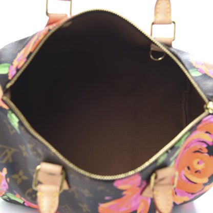 Louis Vuitton Monogram Roses Speedy 30 5 of 10