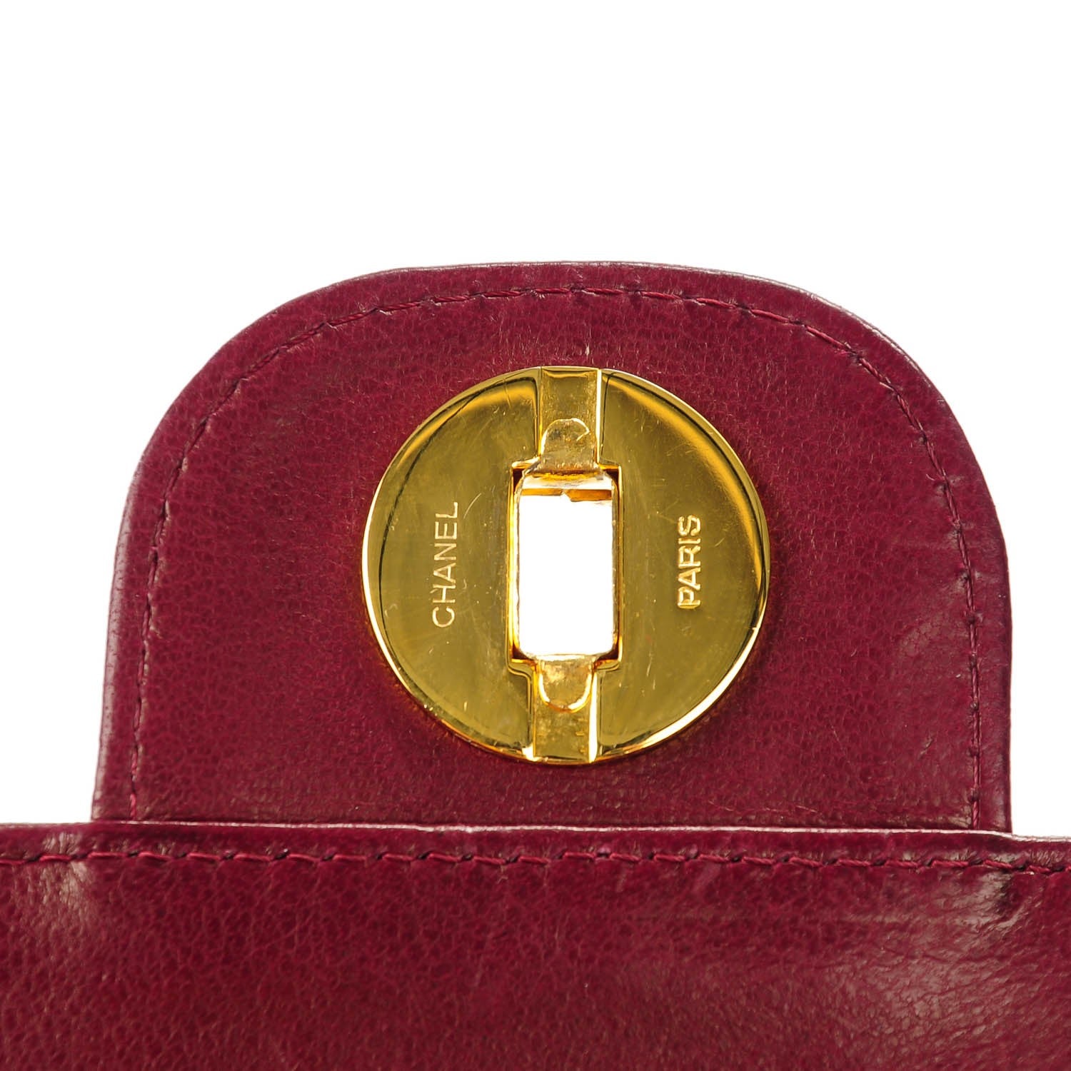 Chanel Lambskin Quilted Medium Double Flap Bijoux Chain Bordeaux 7 of 10