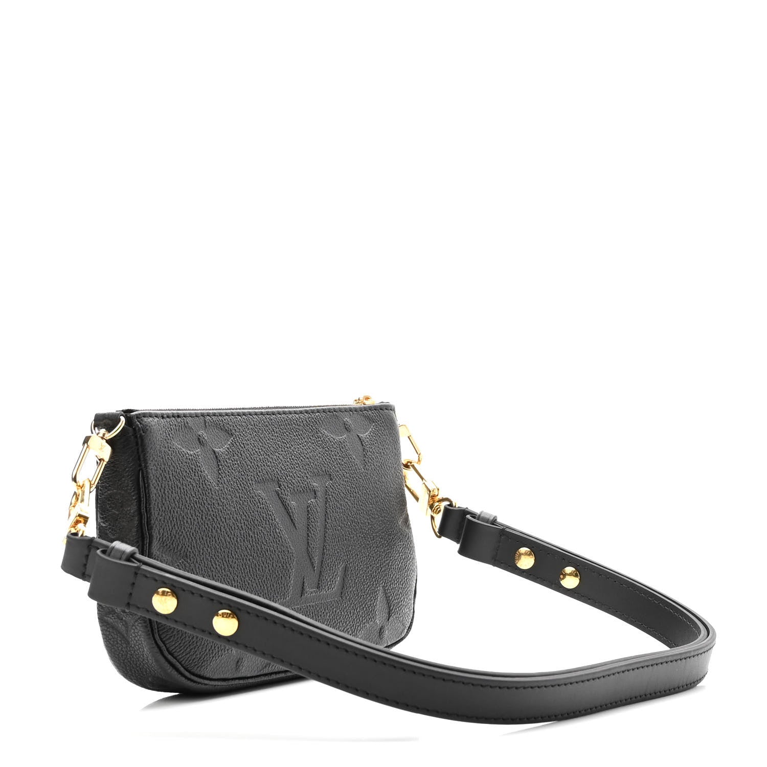 Louis Vuitton Empreinte Monogram Giant Multi Pochette Accessories Small Pochette Black 3 of 9