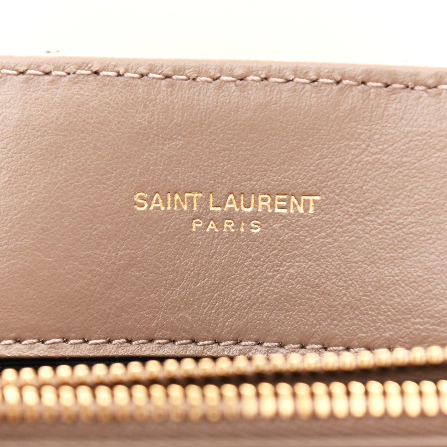 Calfskin Y Quilted Monogram Medium Loulou Chain Satchel Dark Beige