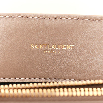 Saint Laurent Calfskin Y Quilted Monogram Medium Loulou Chain Satchel Dark Beige 5 of 10