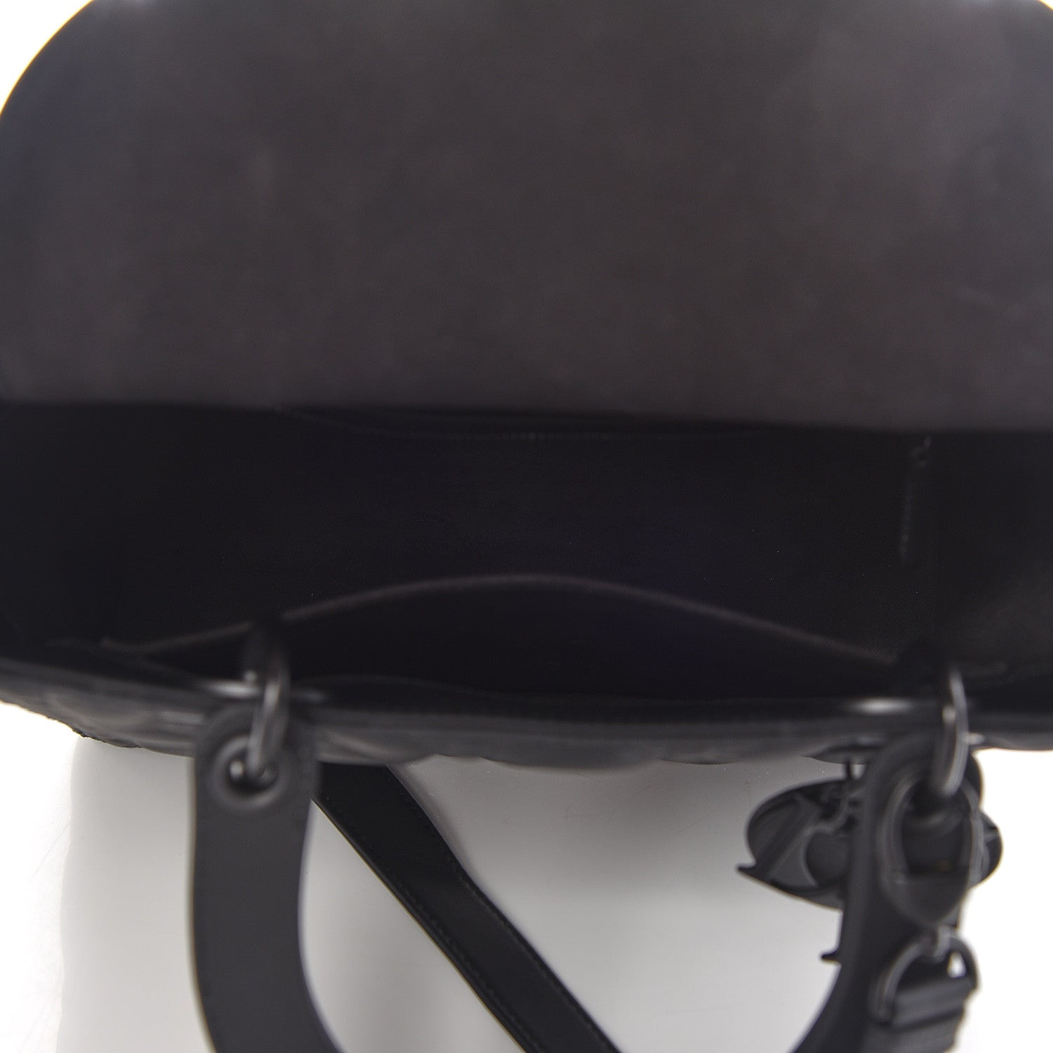 Christian Dior Ultra Matte Calfskin Cannage Medium Lady Dior Black 7 of 11