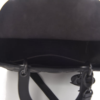 Christian Dior Ultra Matte Calfskin Cannage Medium Lady Dior Black 7 of 11