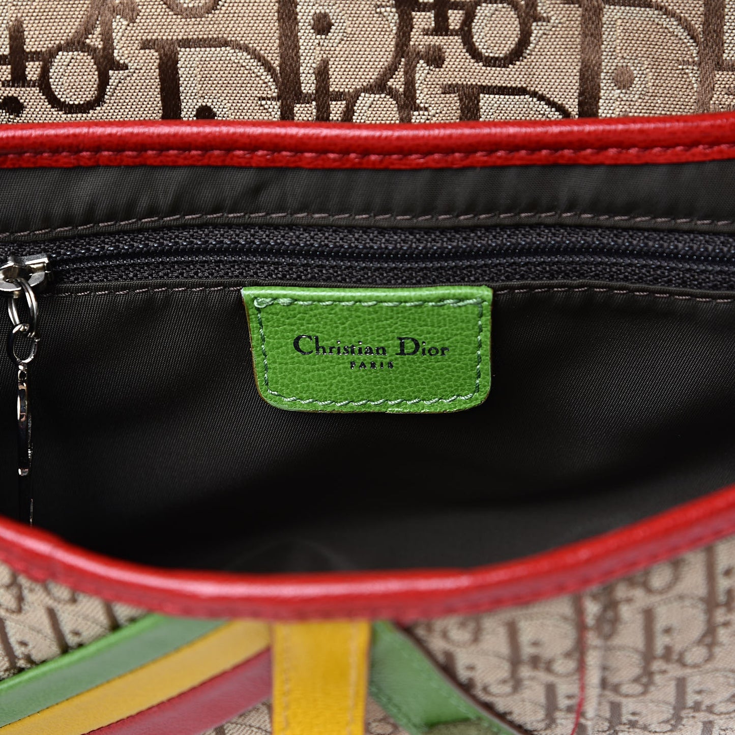 Monogram Rasta Saddle Bag Beige