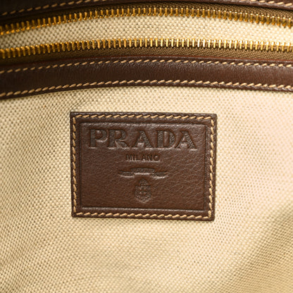 Prada Vitello Daino Satchel Bruciato 6 of 12