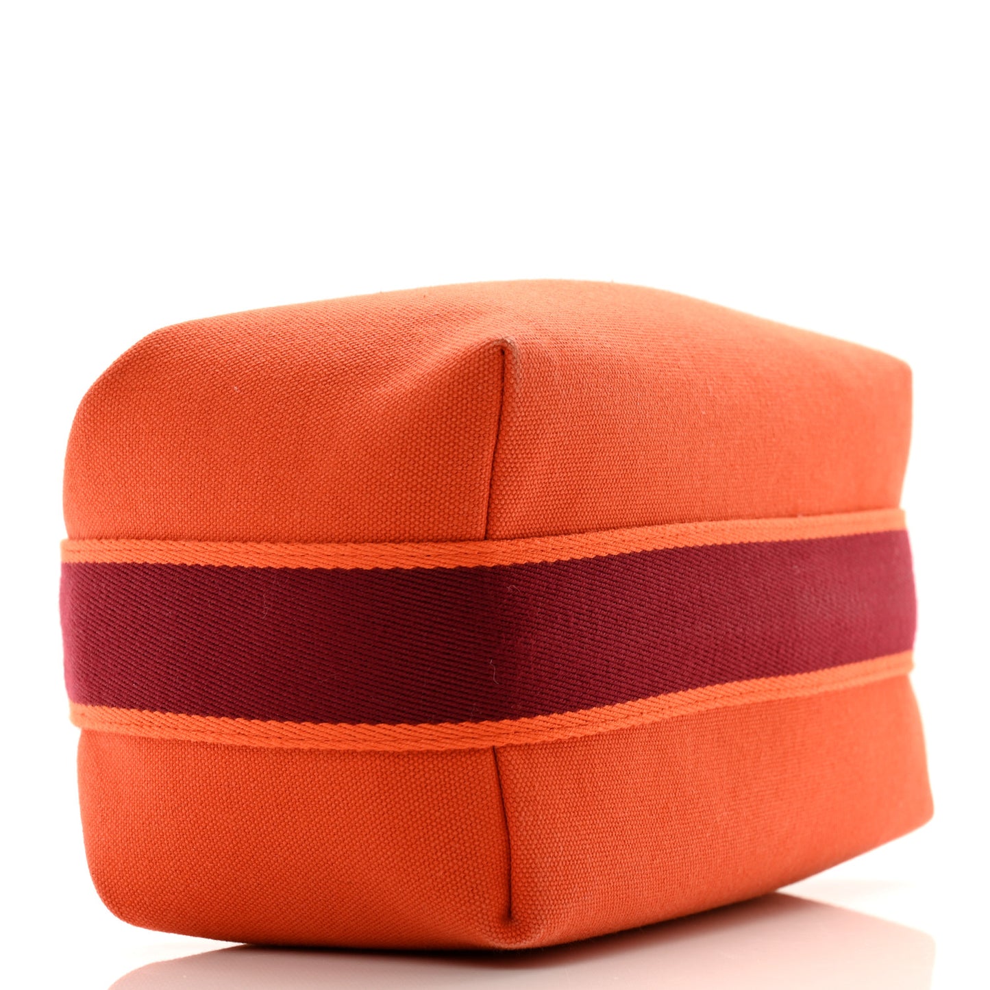 Canvas Small Bride-A-Brac Pouch Orange Burgundy