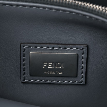 Fendi Vitello Elite Flower Studded Petite 2Jours Tote Grey 10 of 11