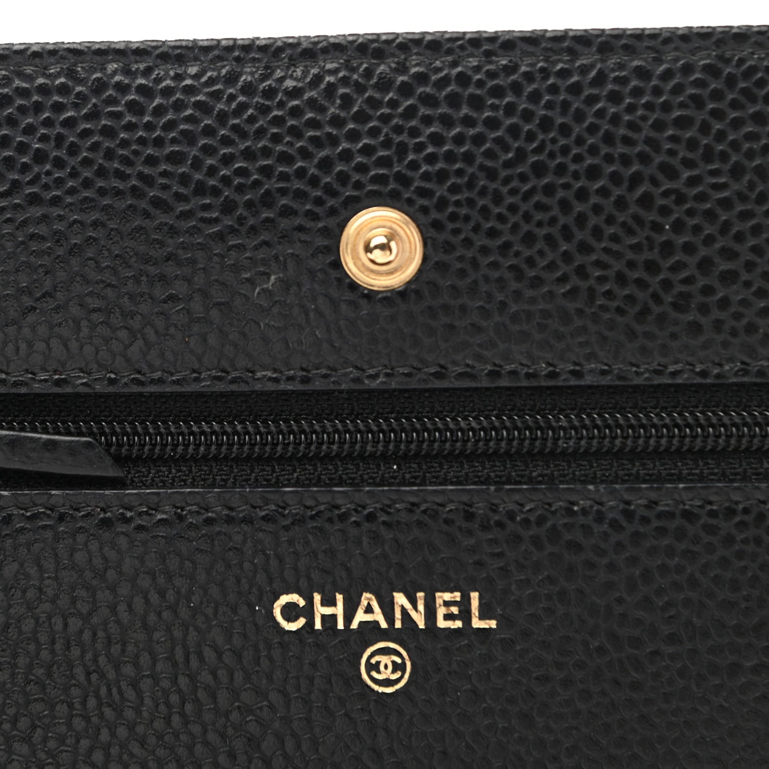 Chanel Caviar Quilted Wallet On Chain WOC Black 5 of 13