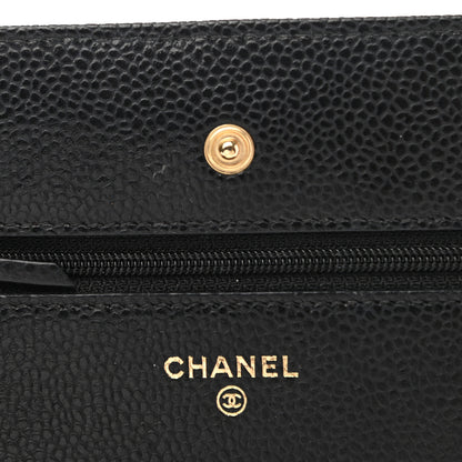 Chanel Caviar Quilted Wallet On Chain WOC Black 5 of 13