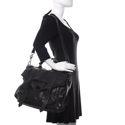 Proenza Schouler Lambskin PS1 Large Satchel Black 2 of 15