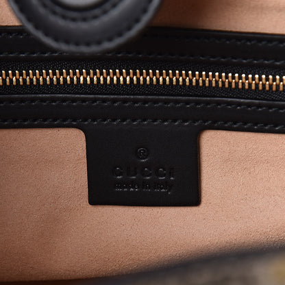 Gucci Soft GG Supreme Monogram Bees Small Crossbody Tote Beige Oro Black 8 of 9
