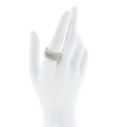 Tiffany Sterling Silver Somerset Mesh Ring 60 9.25 2 of 4