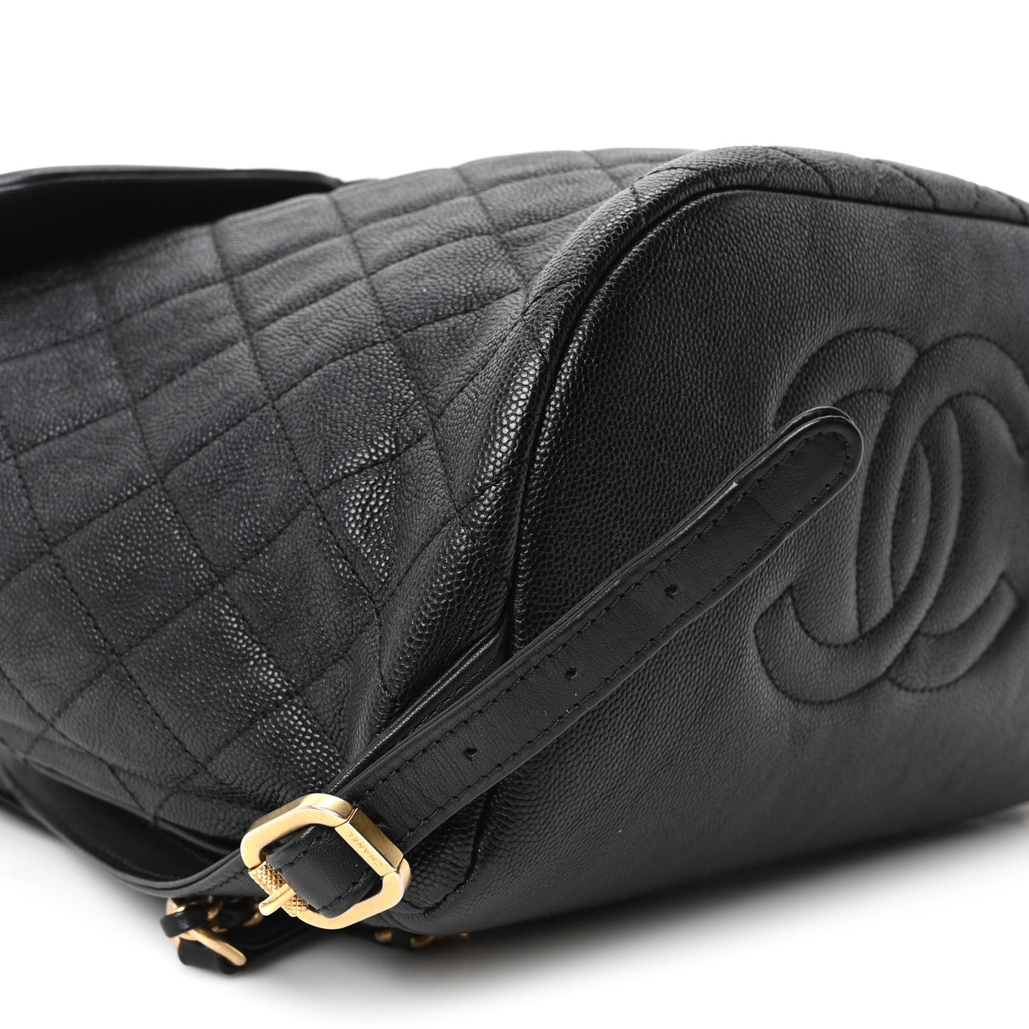 Caviar Quilted Filigree Backpack Black