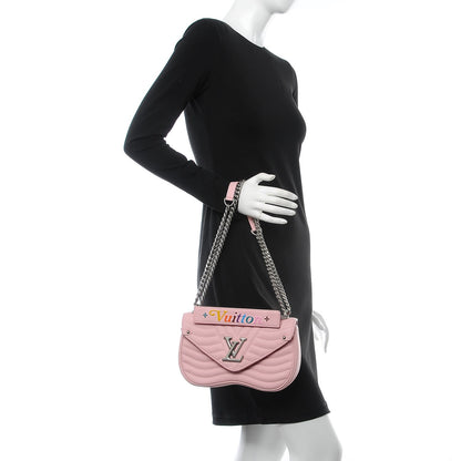 Louis Vuitton Calfskin New Wave Chain MM Rose Clair 3 of 8