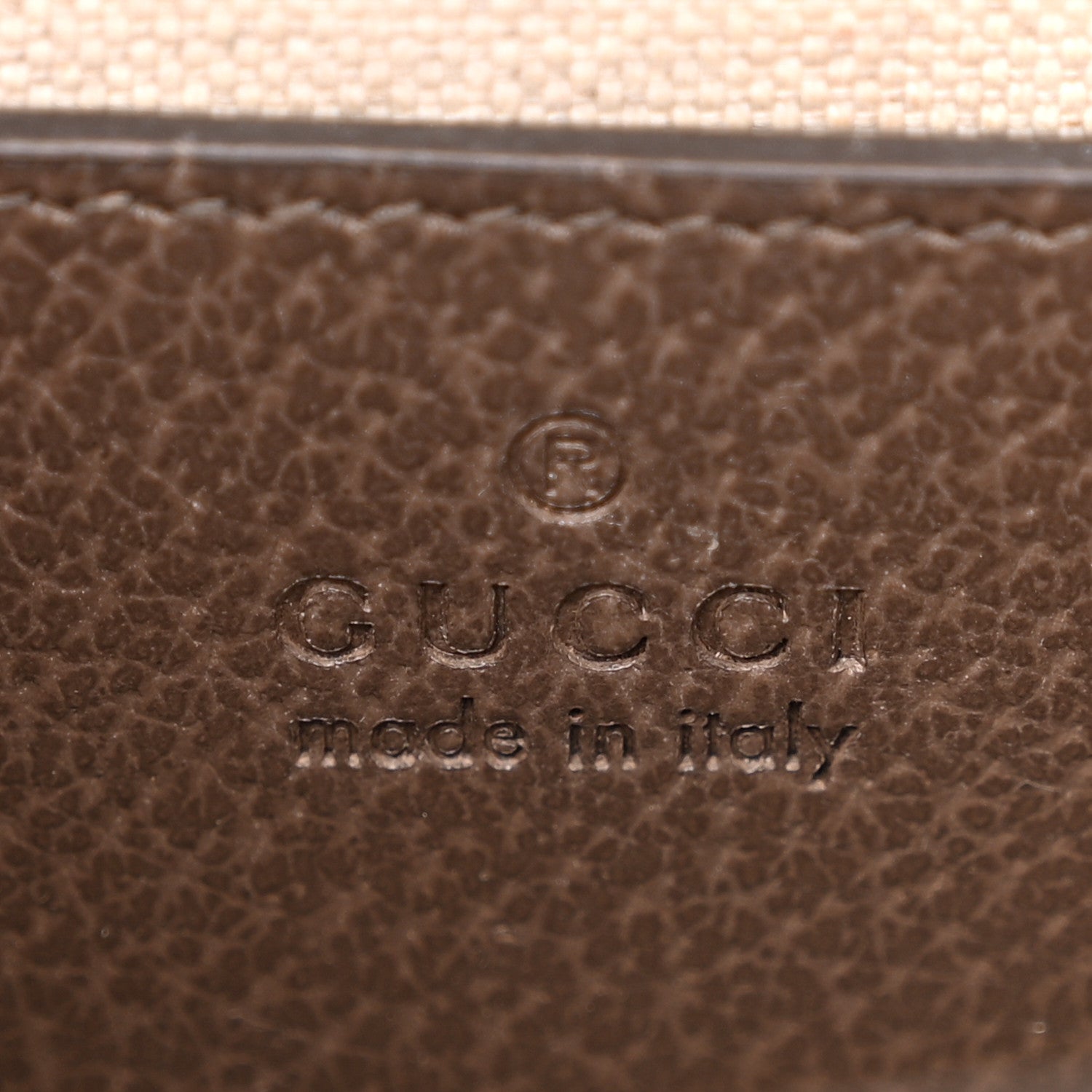Gucci Monogram Jumbo GG Textured Dollar Calfskin Web Small Ophidia Chain Shoulder Bag Camel Ebony New Acero 6 of 13