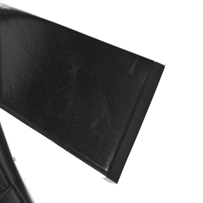 Chanel Shiny Goatskin Pearl Mule 36 Black 11 of 12
