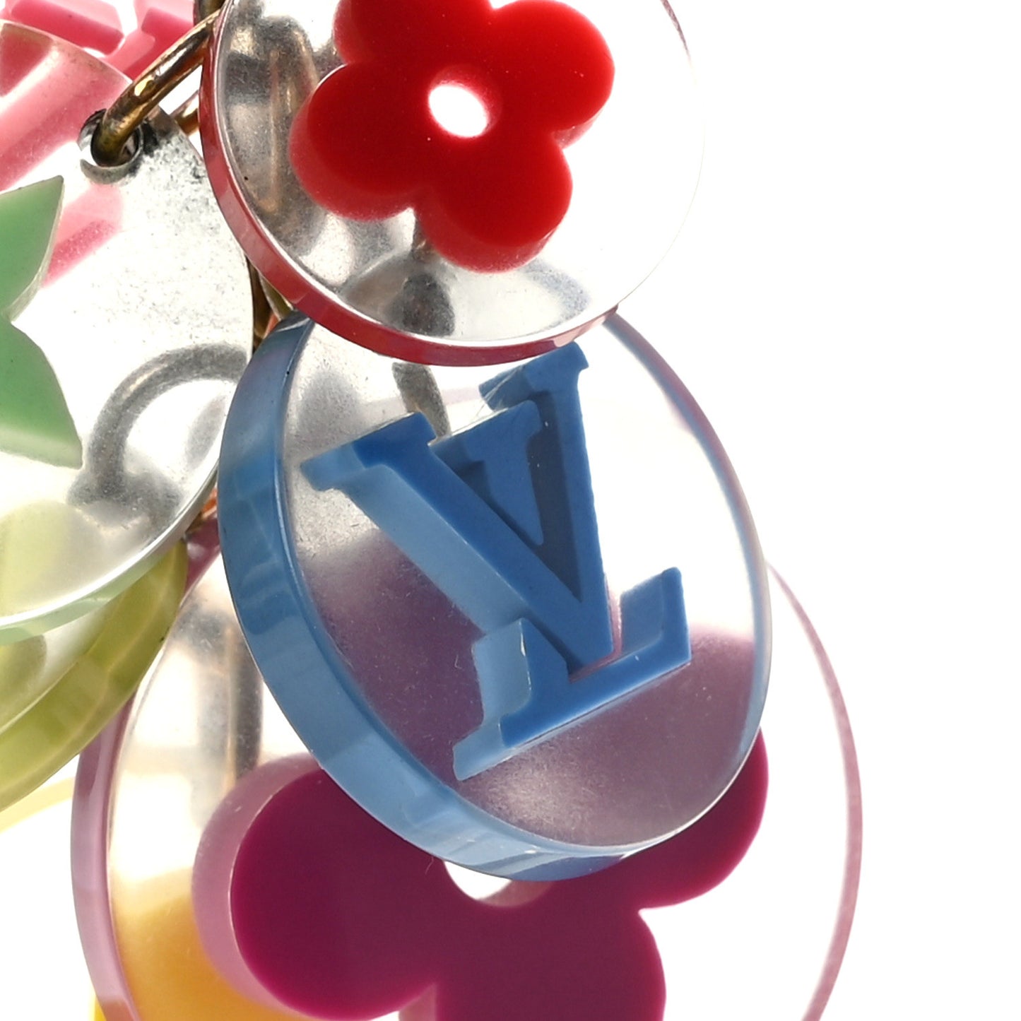 Resin Candy Fleurs Bag Charm Multicolor