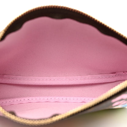 Louis Vuitton Monogram 2021 Christmas Animation Japanese Garden Mini Pochette Accessories Wisteria Pink 5 of 8