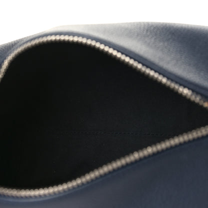 Christian Dior HOMME Grained Calfskin Mens Roller Pouch Blue 5 of 8