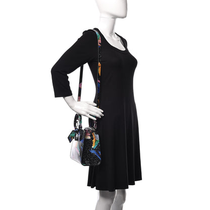 Louis Vuitton Calfskin Splash Pattern Mini City Steamer Black 2 of 9