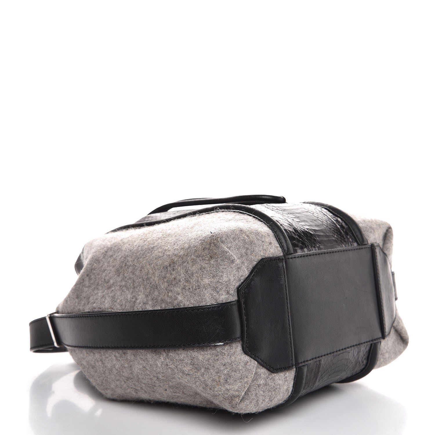 Alexander Wang Elaphe Felt Drawstring Bucket Black 4 of 15