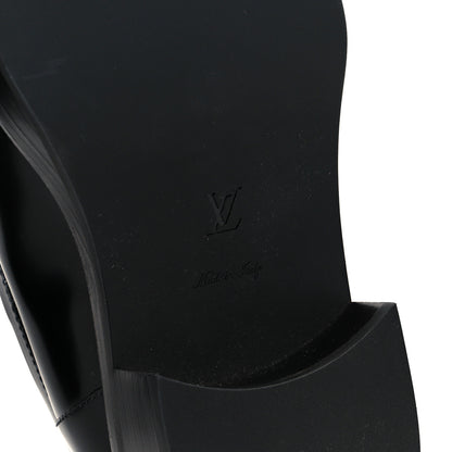 Louis Vuitton x Yayoi Kusama Academy Leather Loafers 38 Black 7 of 10