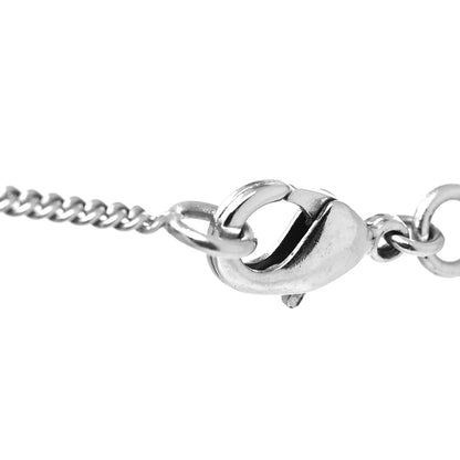 Chanel Baguette Crystal Large CC Necklace Silver 4 of 5