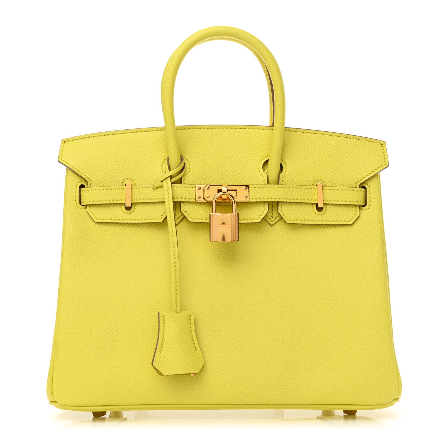 Hermes Epsom Birkin 25 Lime 1 of 11