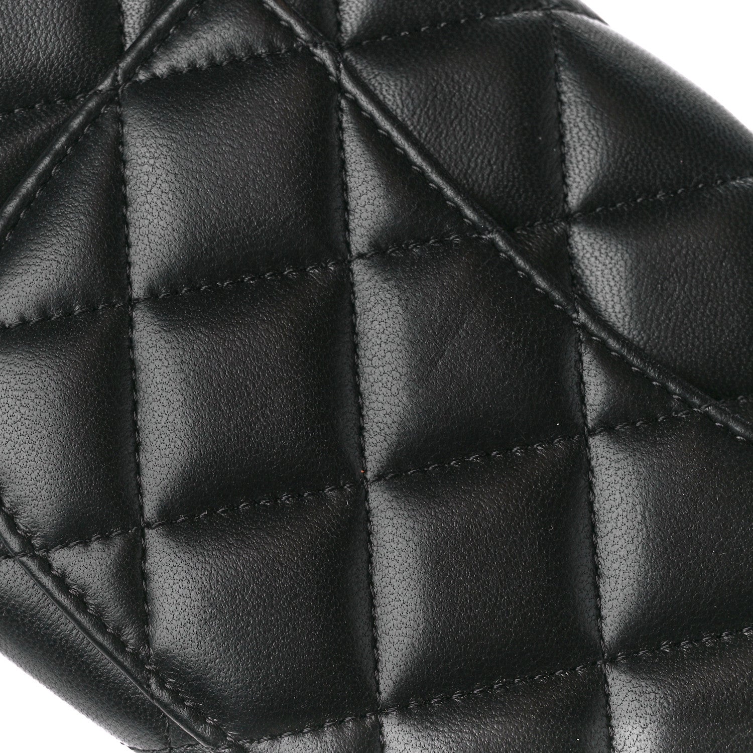 Chanel Lambskin Quilted Large Gusset Flap Wallet So Black 14 of 15