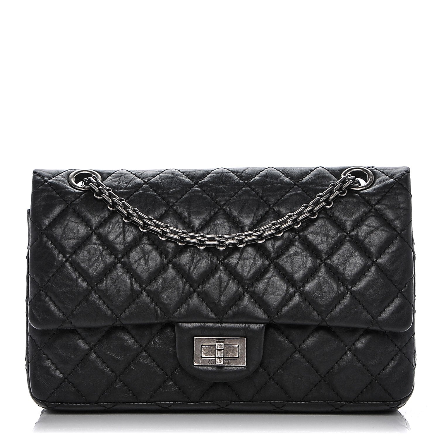 Chanel Aged Calfskin Quilted 2.55 Reissue 225 Flap Black 1 of 7