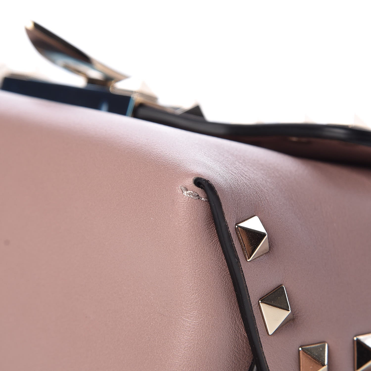 Valentino Garavani Vitello Mini Rockstud Crossbody Bag Poudre 12 of 14