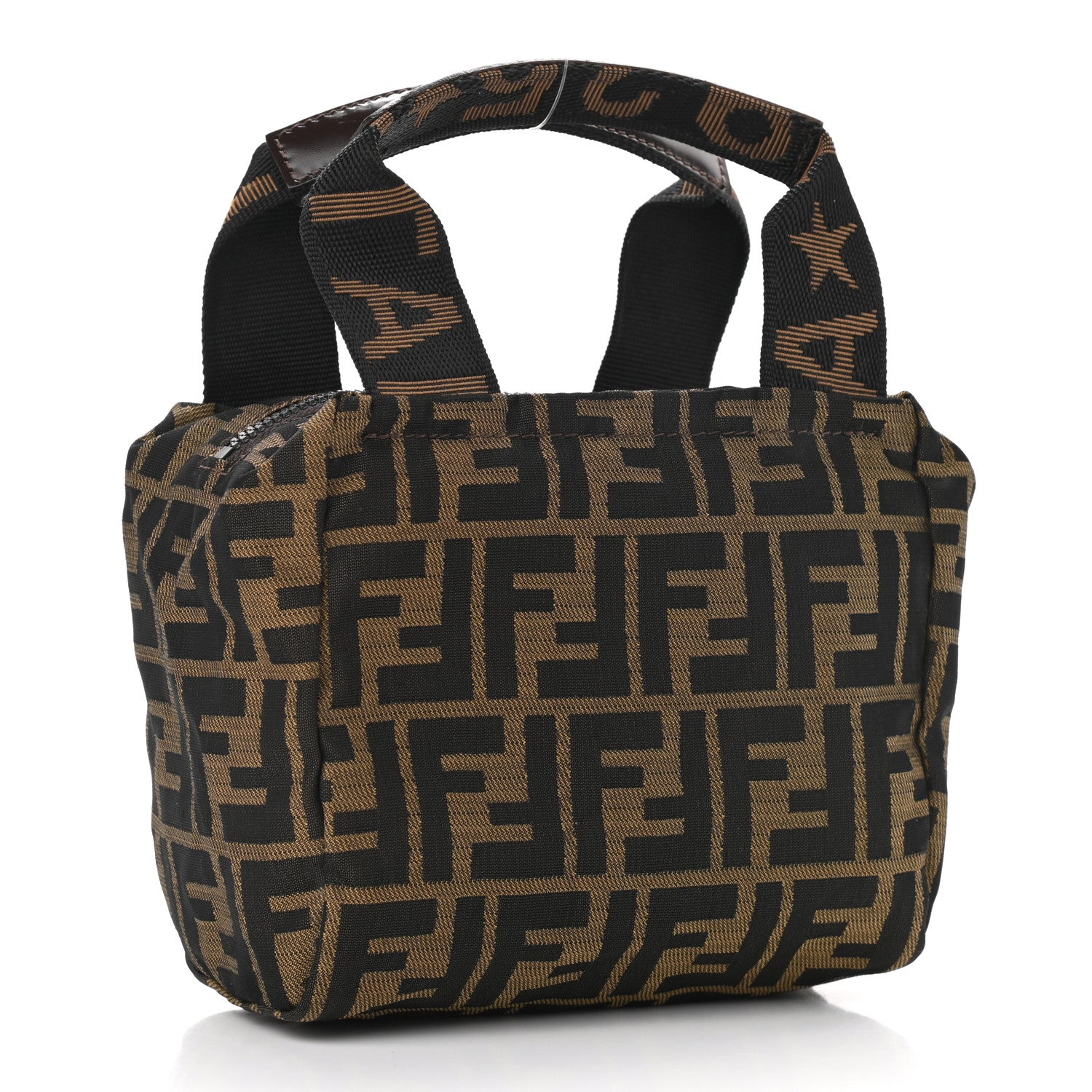 Fendi Fabric FF 1925 Mini Cosmetic Bag Tobacco 4 of 11