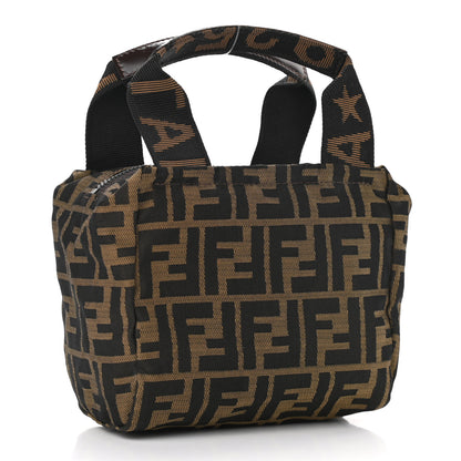 Fendi Fabric FF 1925 Mini Cosmetic Bag Tobacco 4 of 11