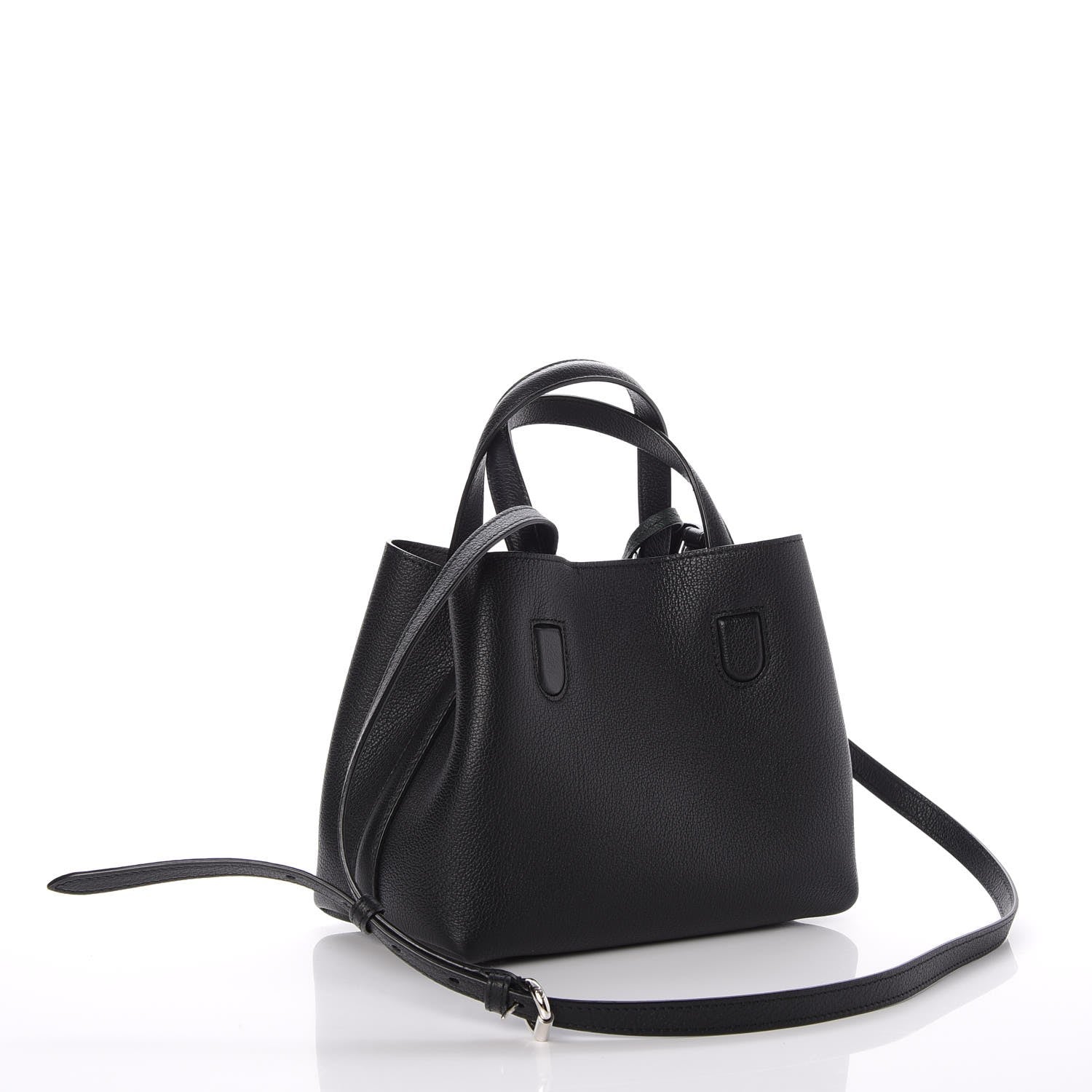 Christian Dior Grained Calfskin Small Blossom Tote Black 4 of 12