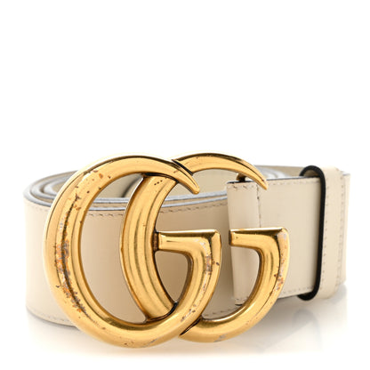 Gucci Calfskin Double G 40mm Belt 85 34 Mystic White 8 of 8