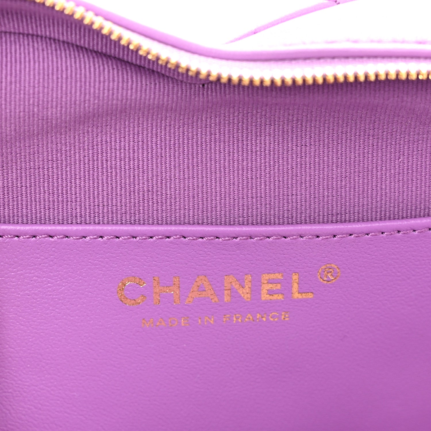 Chanel Lambskin Quilted CC In Love Heart Bag Purple 6 of 10