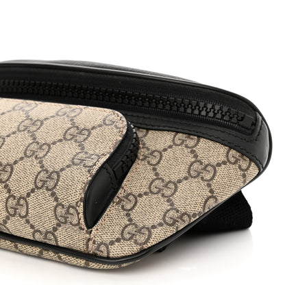 Gucci GG Supreme Monogram Belt Bag Black 10 of 12