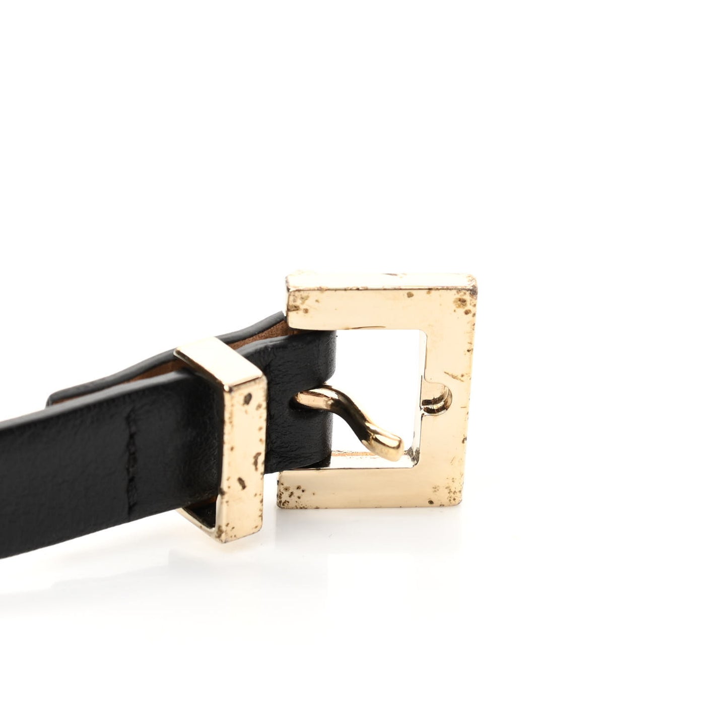Calfskin Rockstud Belt Bag Black