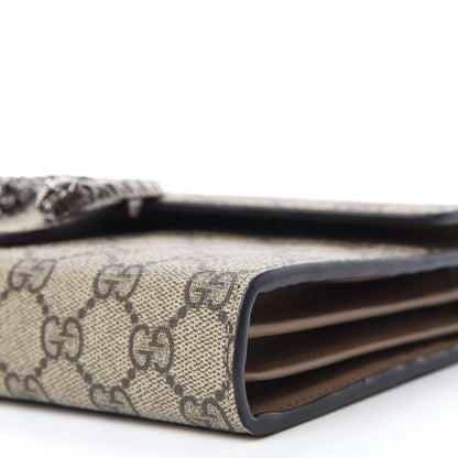 Gucci GG Supreme Monogram Mini Dionysus Chain Wallet Beige Taupe 7 of 11