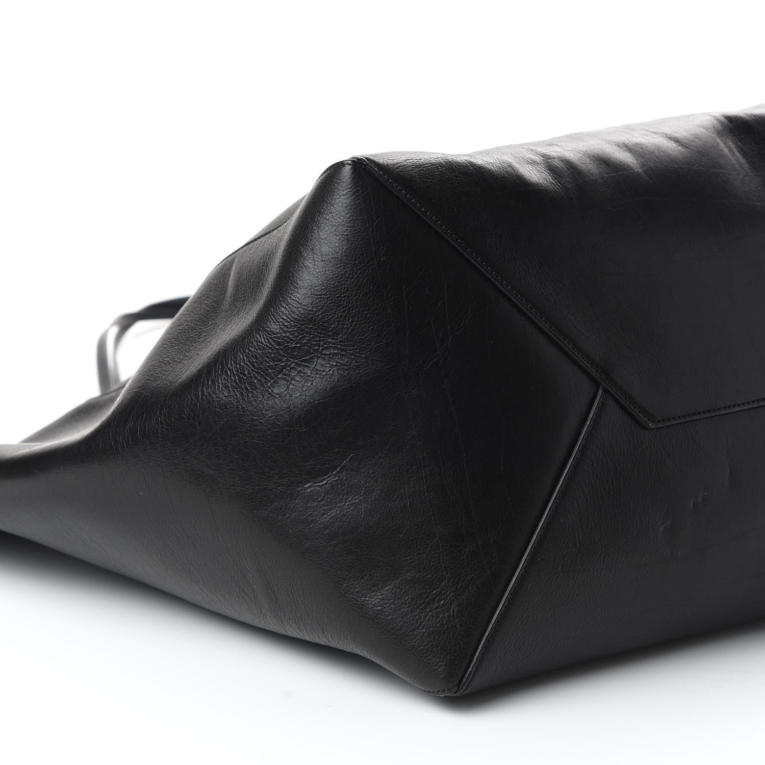Celine Calfskin Clasp Horizontal Cabas Black 6 of 9