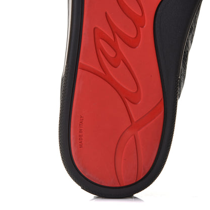 Christian Louboutin Calfskin Mens Happyrui Techno Flat Sneakers 43.5 Black 9 of 10