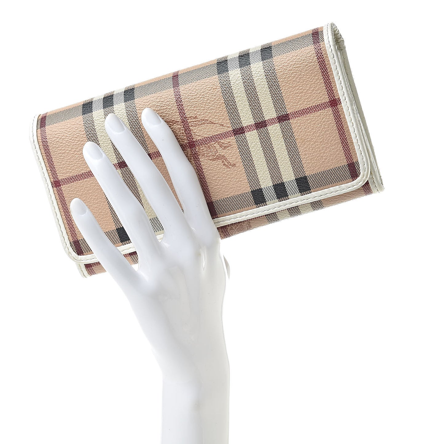 Haymarket Check Penrose Continental Wallet White