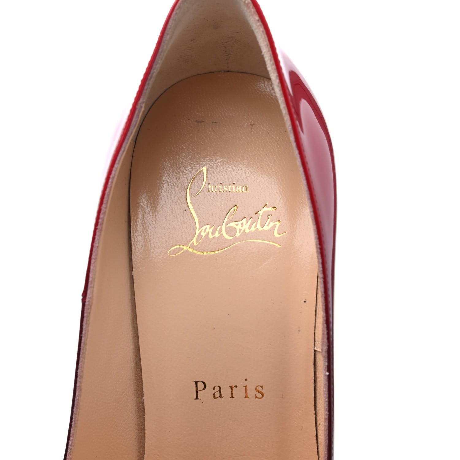 Christian Louboutin Patent Degrade Altanana 140 Pumps 37.5 Black Red 6 of 10