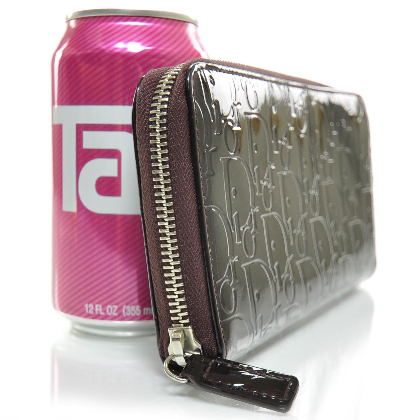 Patent Ultimate Zip Around Wallet Bordeaux