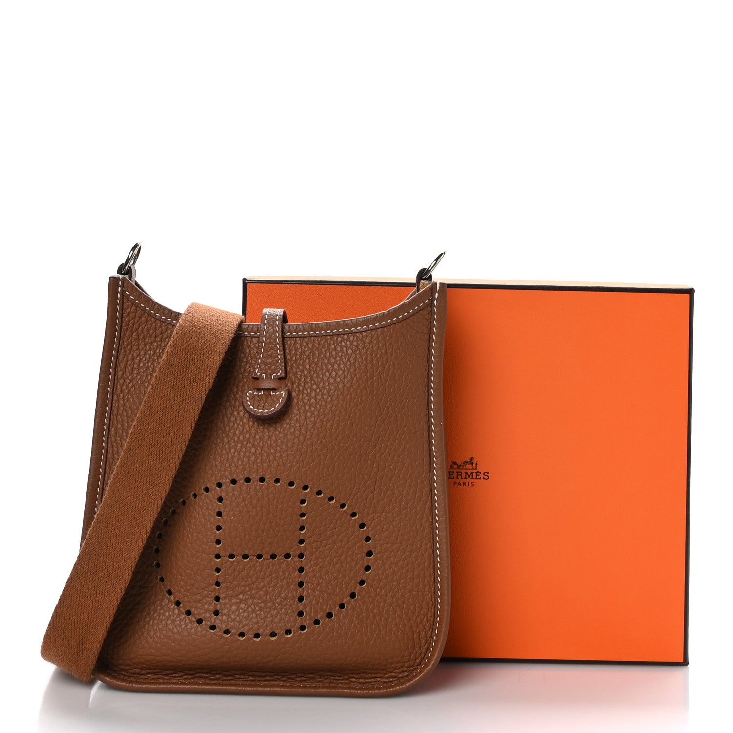 Hermes Taurillon Clemence Evelyne TPM Gold 10 of 10